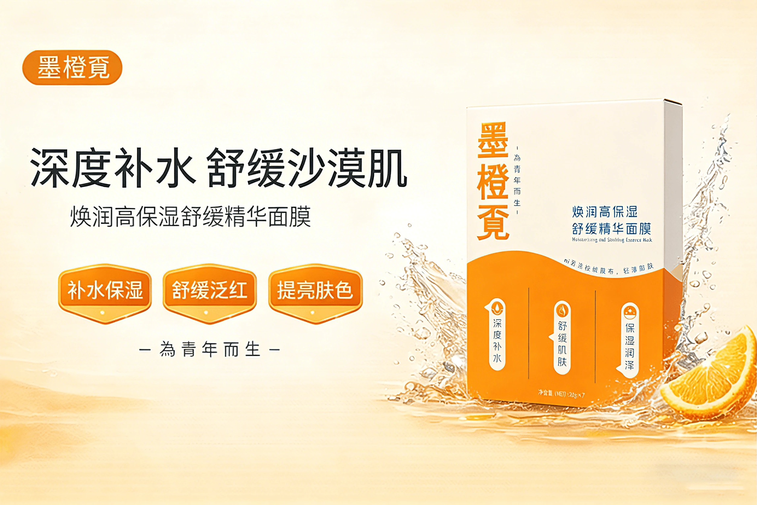 焕润高保湿舒缓精华面膜